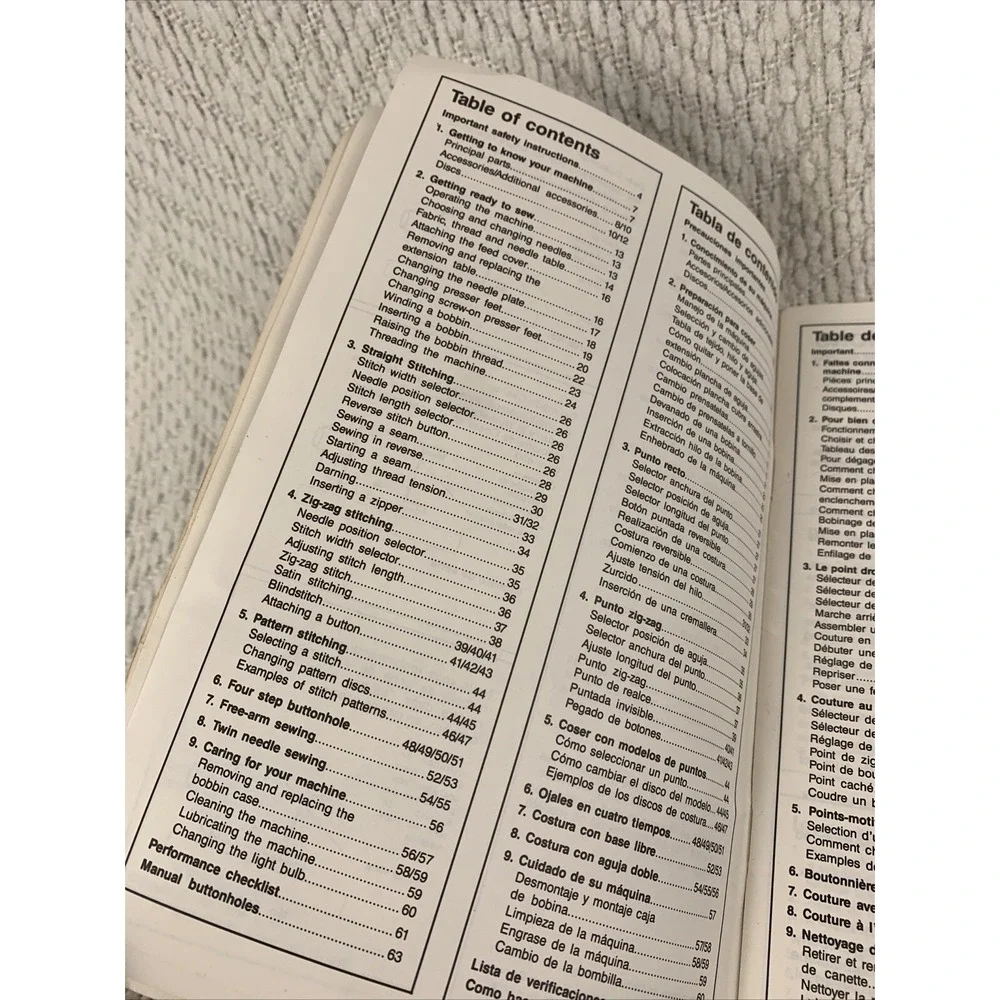 Singer Sewing Machine Model 3314 Owners Manual Original Instruction‎ Guide Book